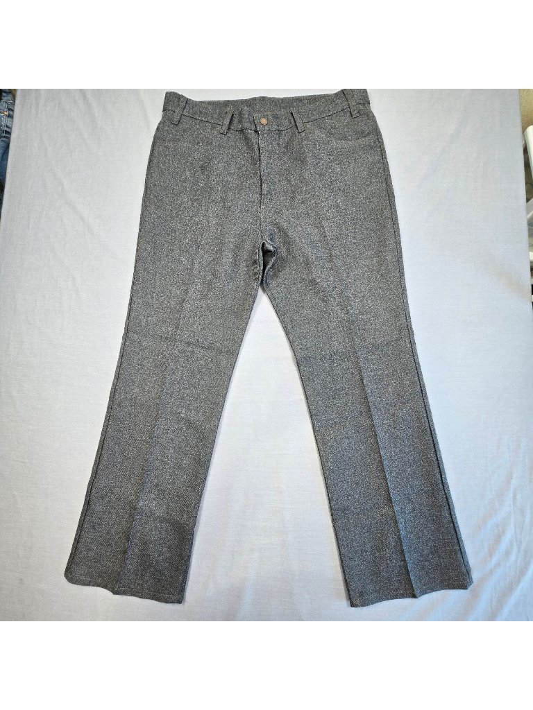 Vintage Levis Mens Size 36x30 Gray Trousers Straight Leg Wool Blend Casual Pants